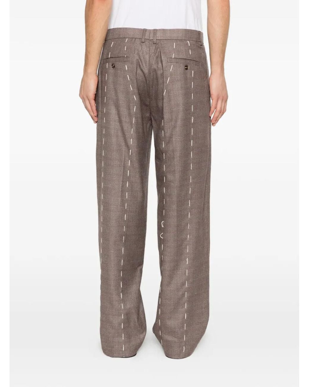 Kidsuper Gray Pantalon Dash À Carreaux for men