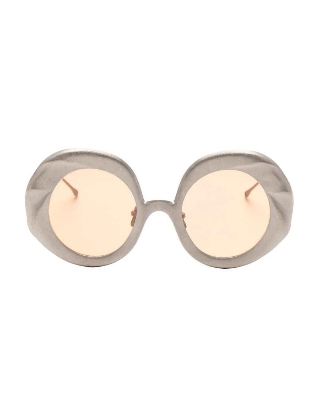 Rigards Natural Round Frame Sunglasses