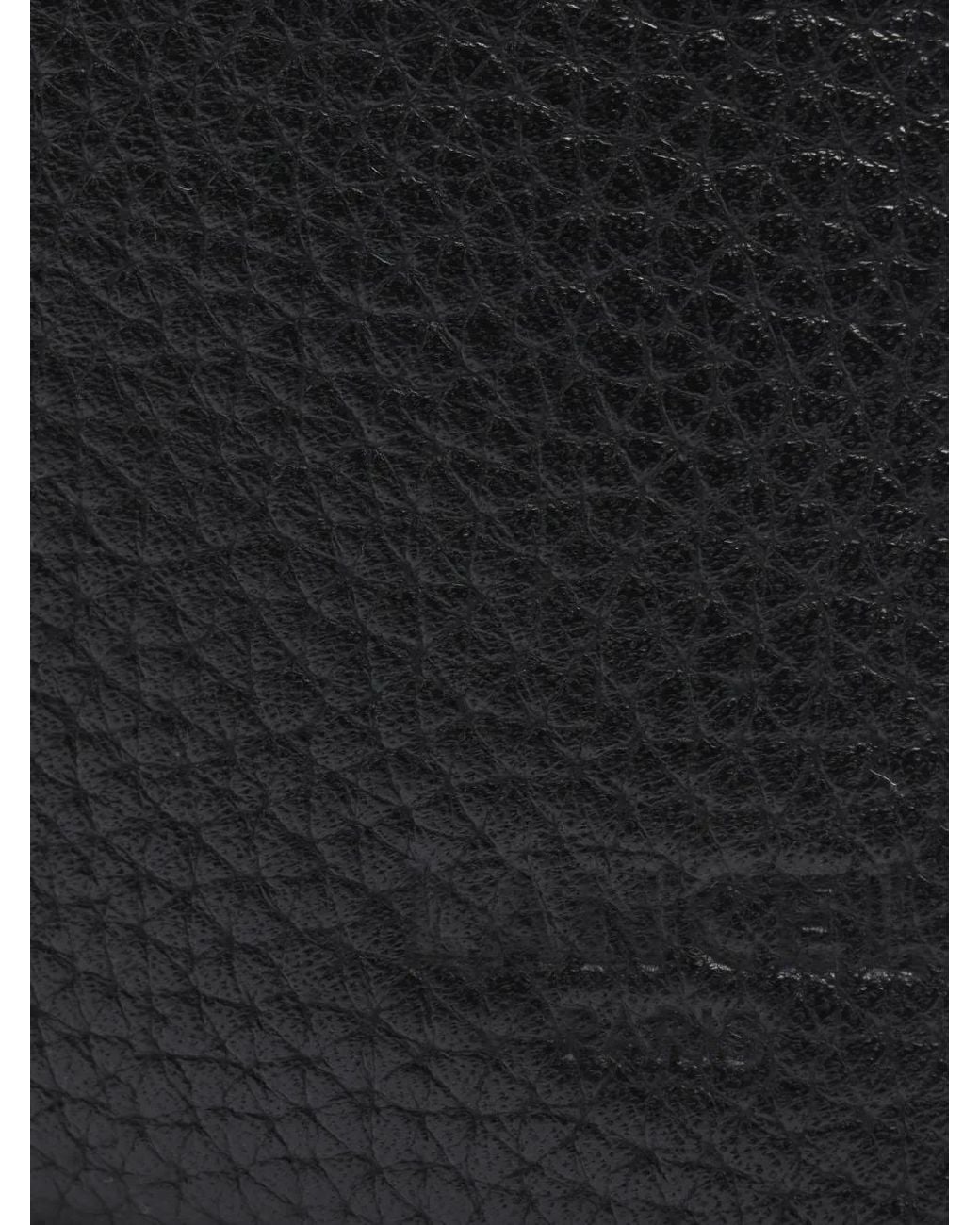 Lancel Black Leon Ipad-Mini Leather Pouch for men