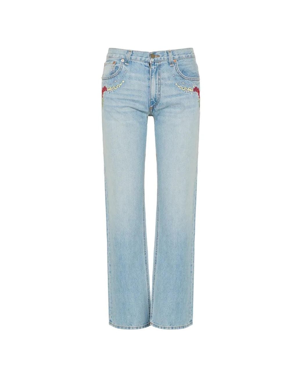 MONOKI Blue Miami Embroidered Jeans