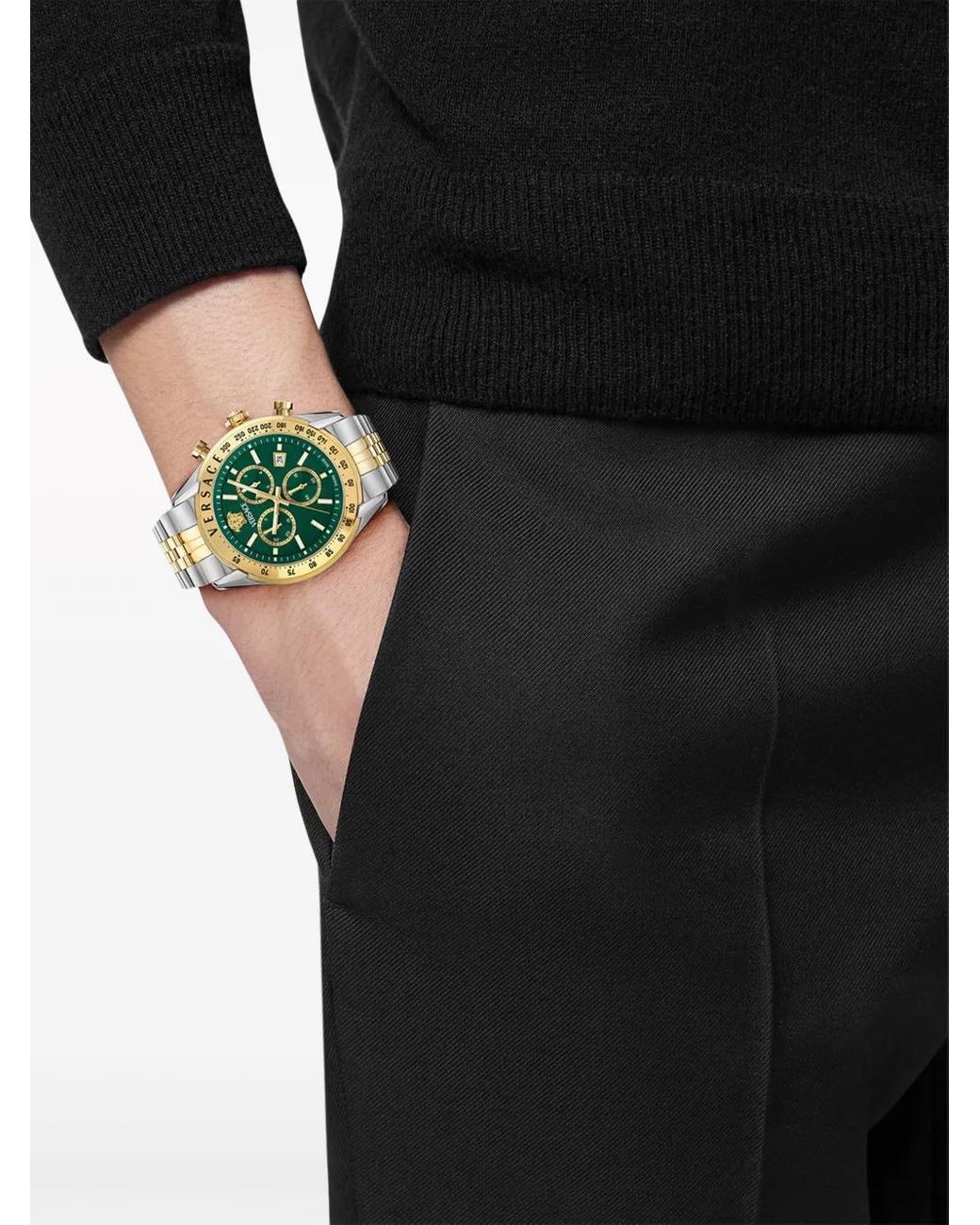 Versace Metallic Chrono Master Watch for men
