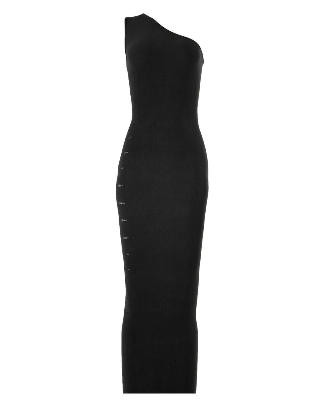Wolford Black One-Shoulder Slash Dress