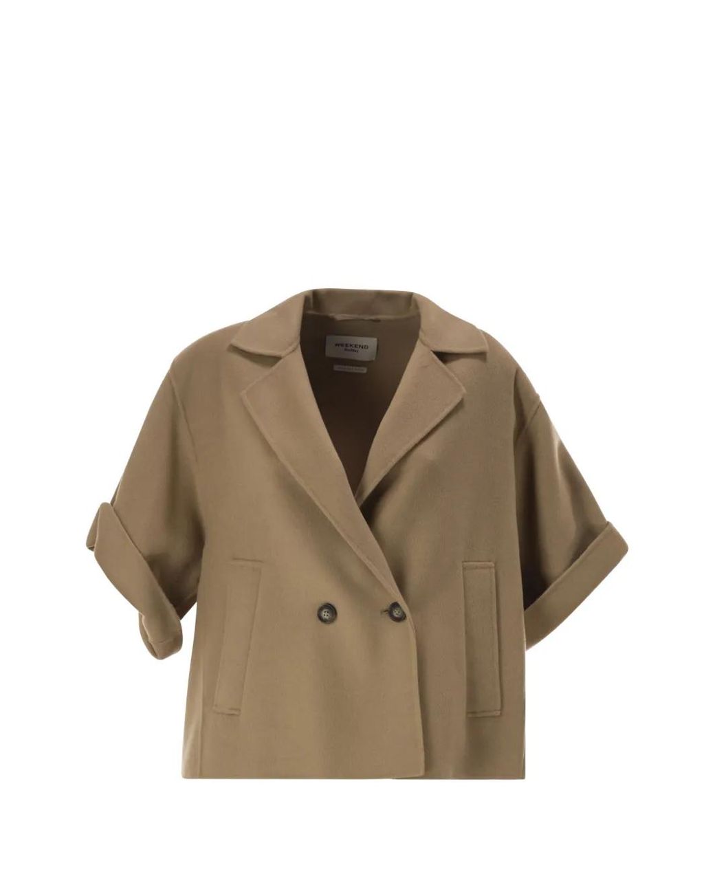Weekend by Maxmara Brown Double-Breasted Boxy Jacket