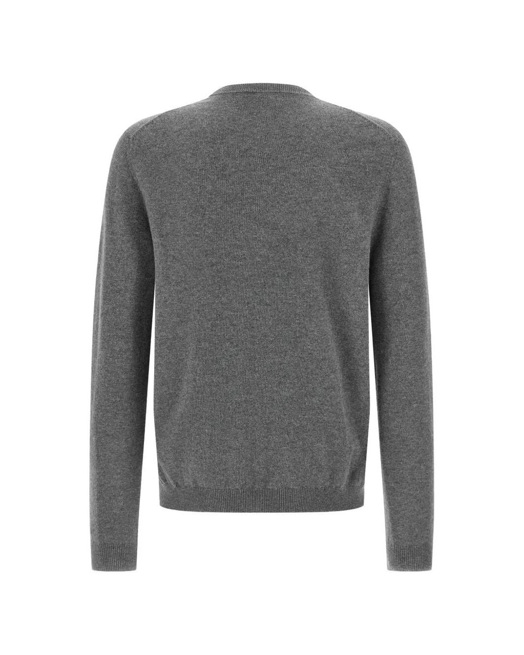 Gucci Gray Interlocking G Embroidered Sweater for men