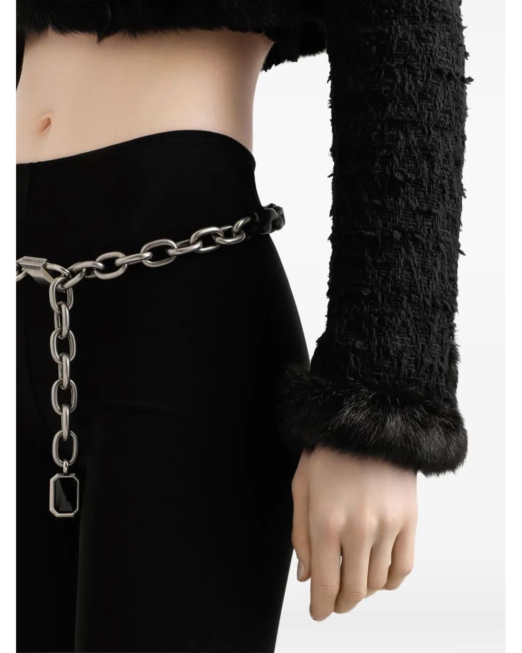 Single-Breasted Mat Jacket Dolce & Gabbana de color Black