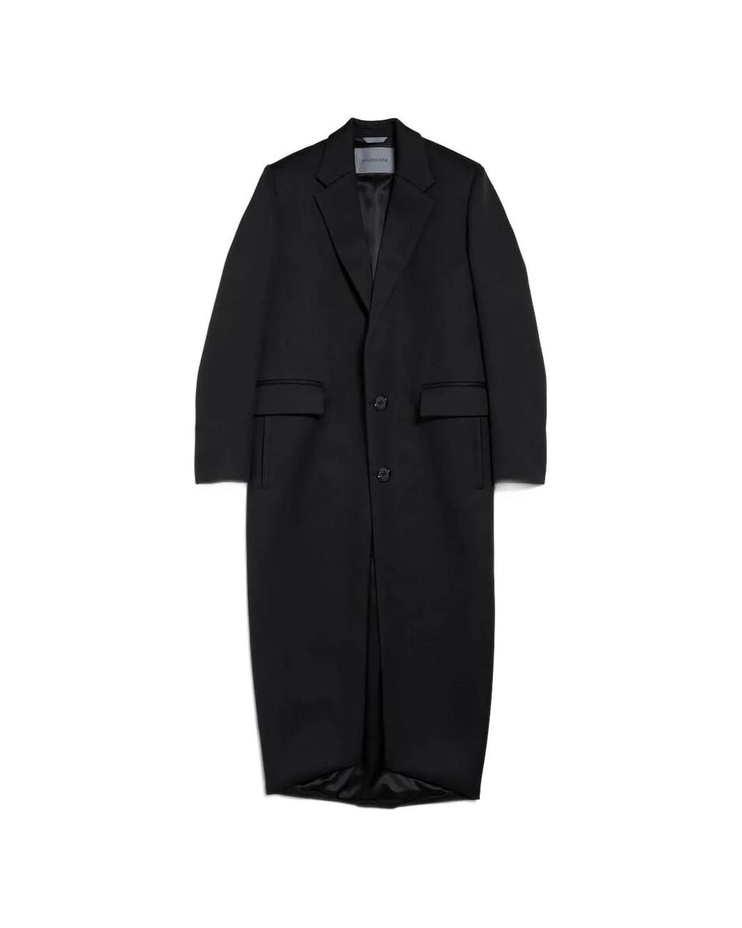 Balenciaga Black Long Sack Coat