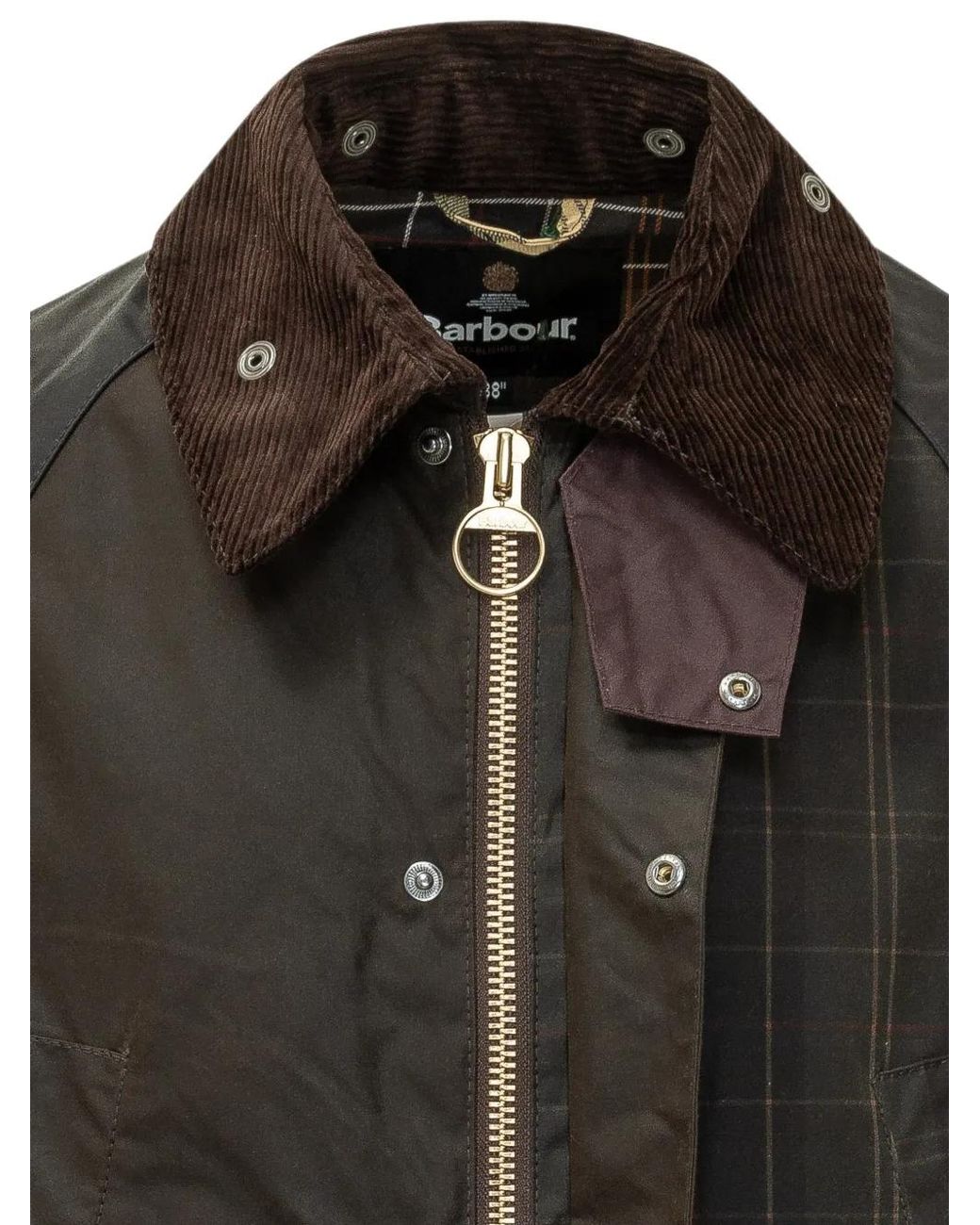 Giacca Con Design Patchwork di Barbour in Black da Uomo