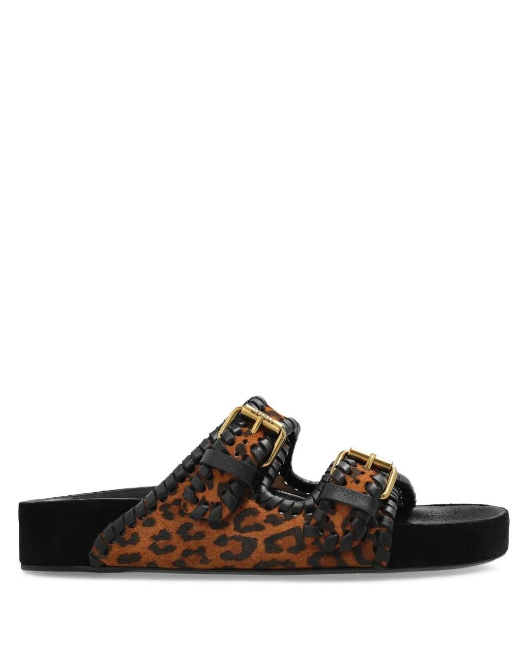 Isabel Marant Brown Sandales Lennyo À Imprimé Léopard