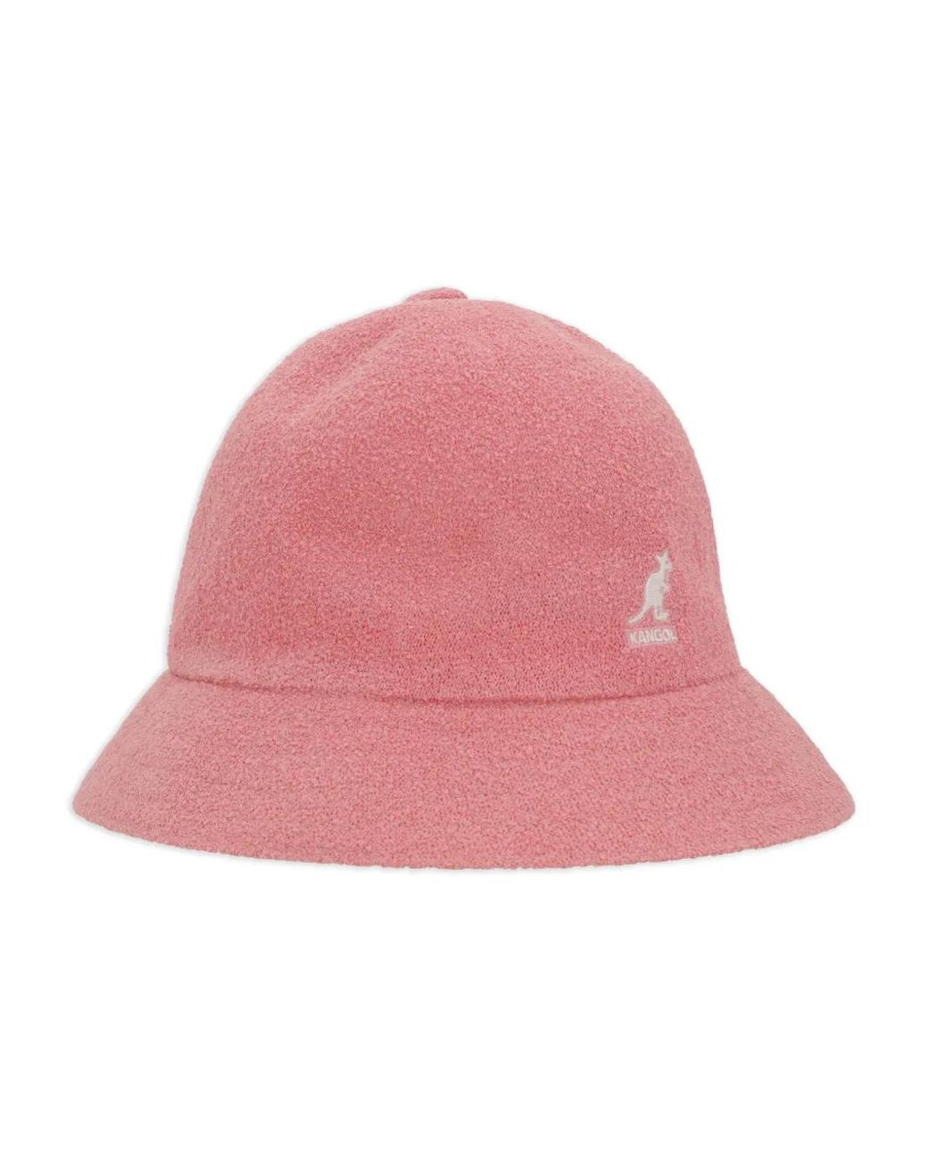 Kangol Pink Logo-Patch Bucket Hat