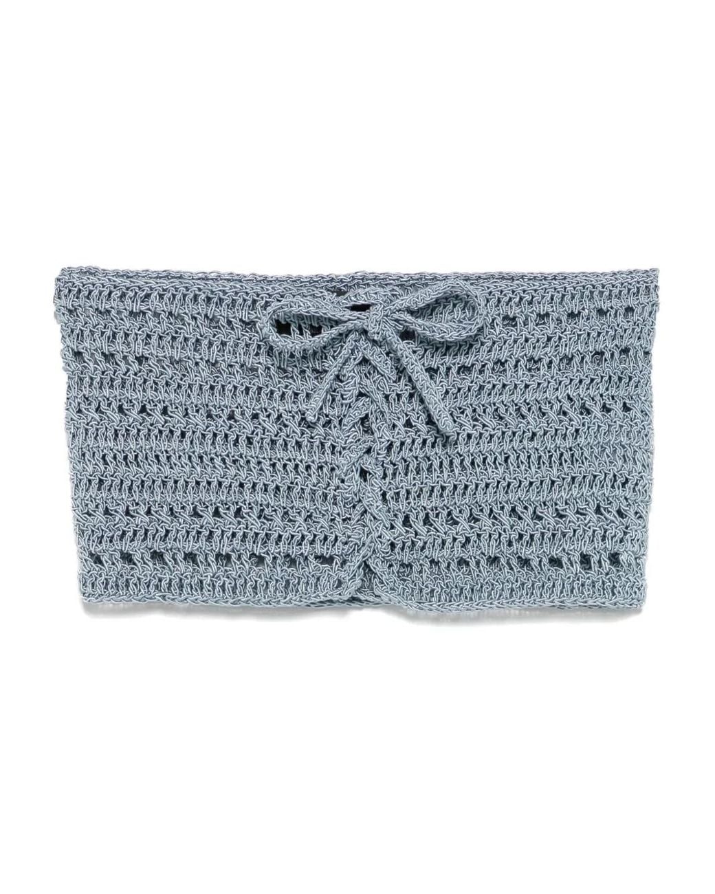 A.M.G Cropped Top in het Blue
