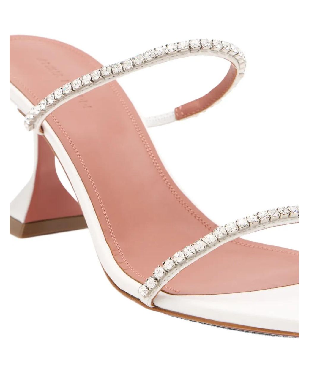 AMINA MUADDI White 70Mm Gilda Mules
