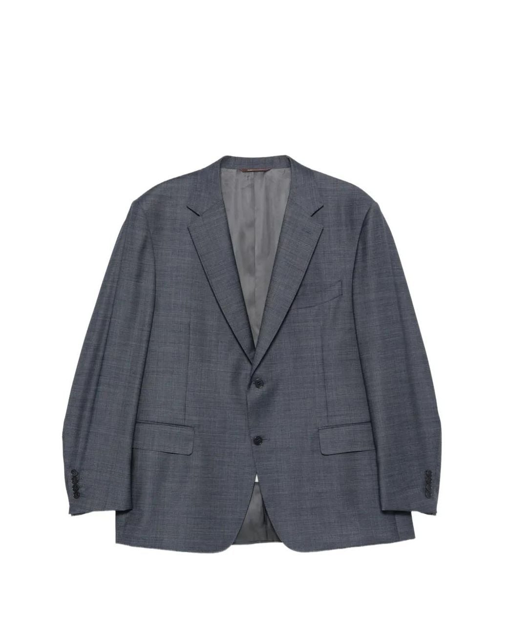 Canali Blue Single-Breasted Suit for men