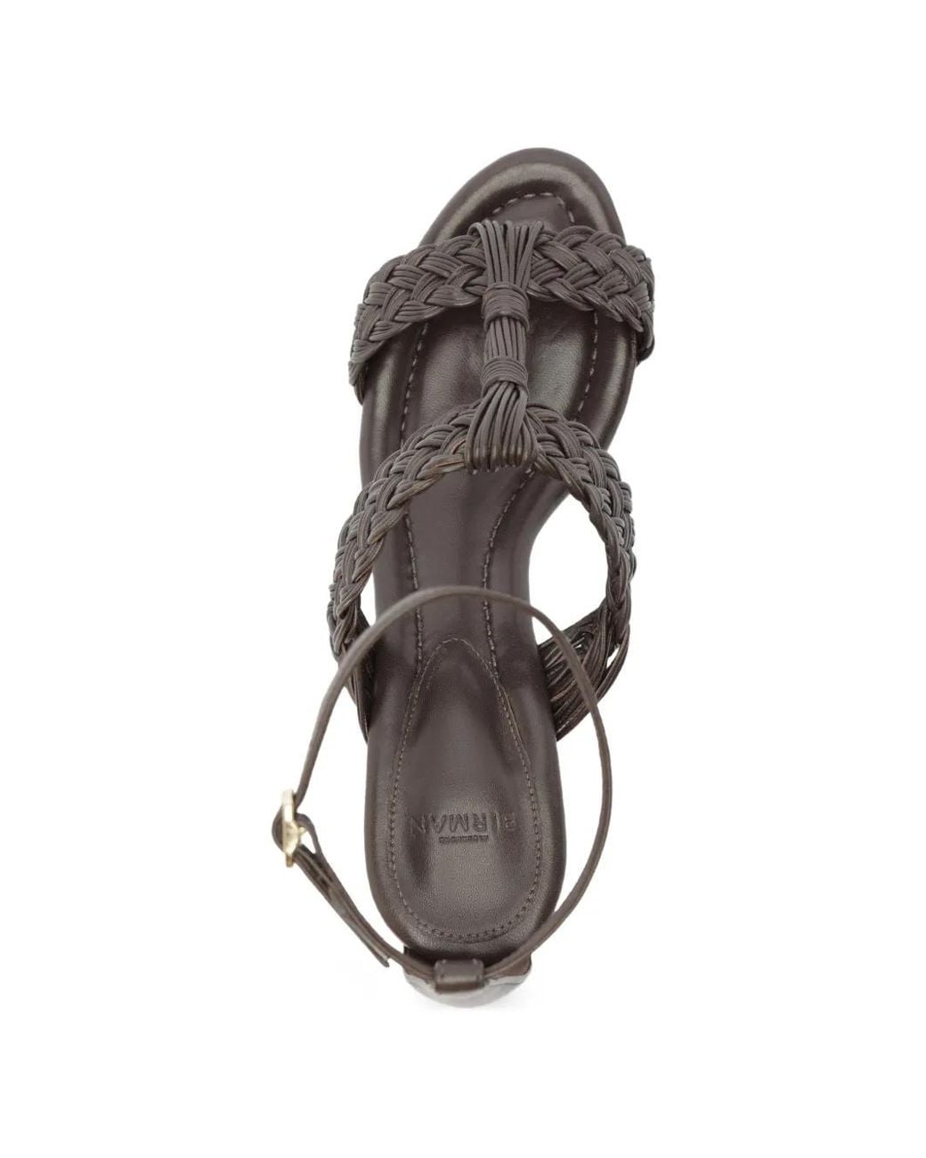 Alexandre Birman Black Thalia 60 Braided Leather Sandals