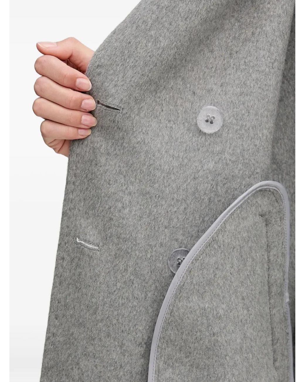 GAUDI Gray Double-Breasted Coat