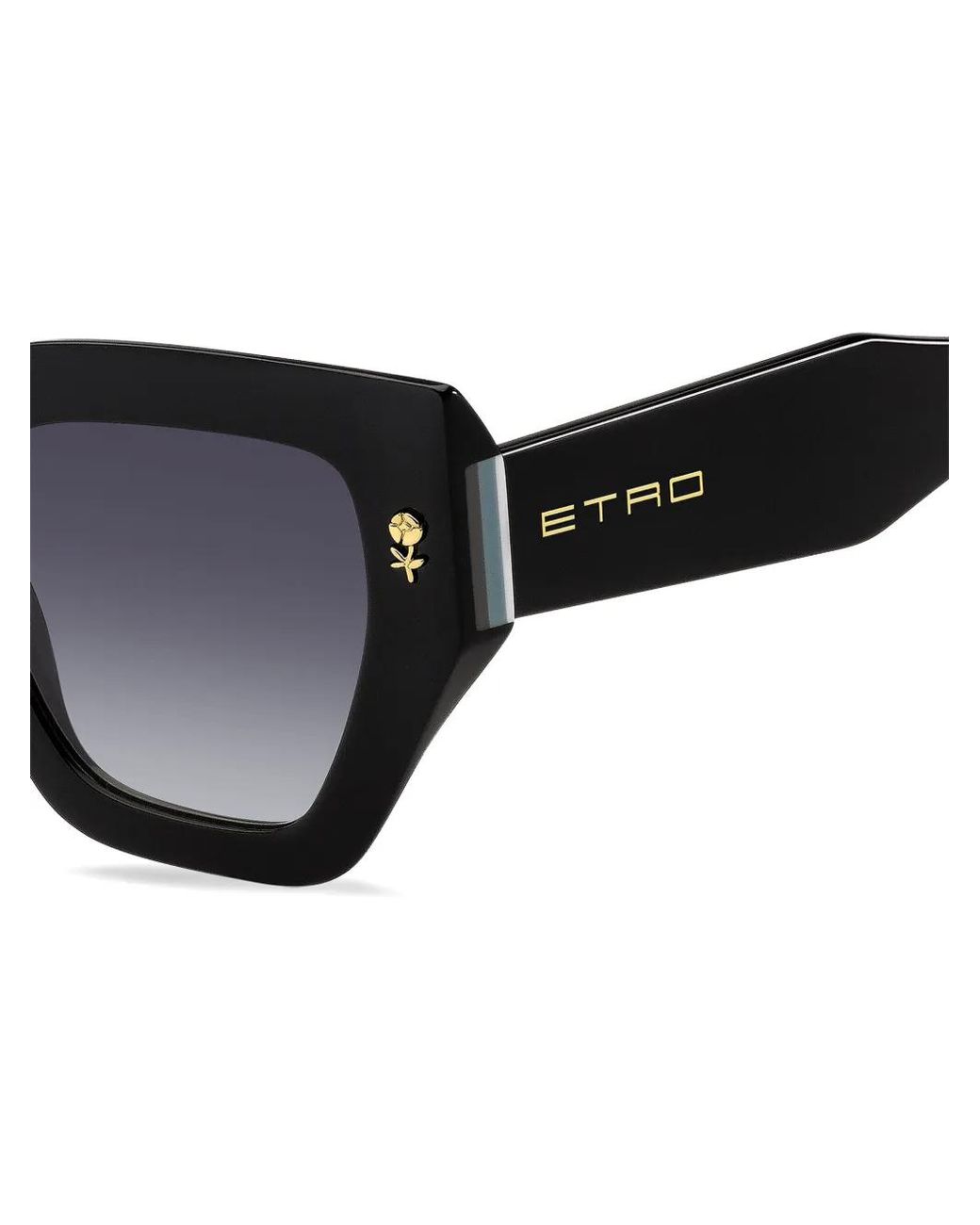 Etro Black Mania Oversized-Frame Sunglasses