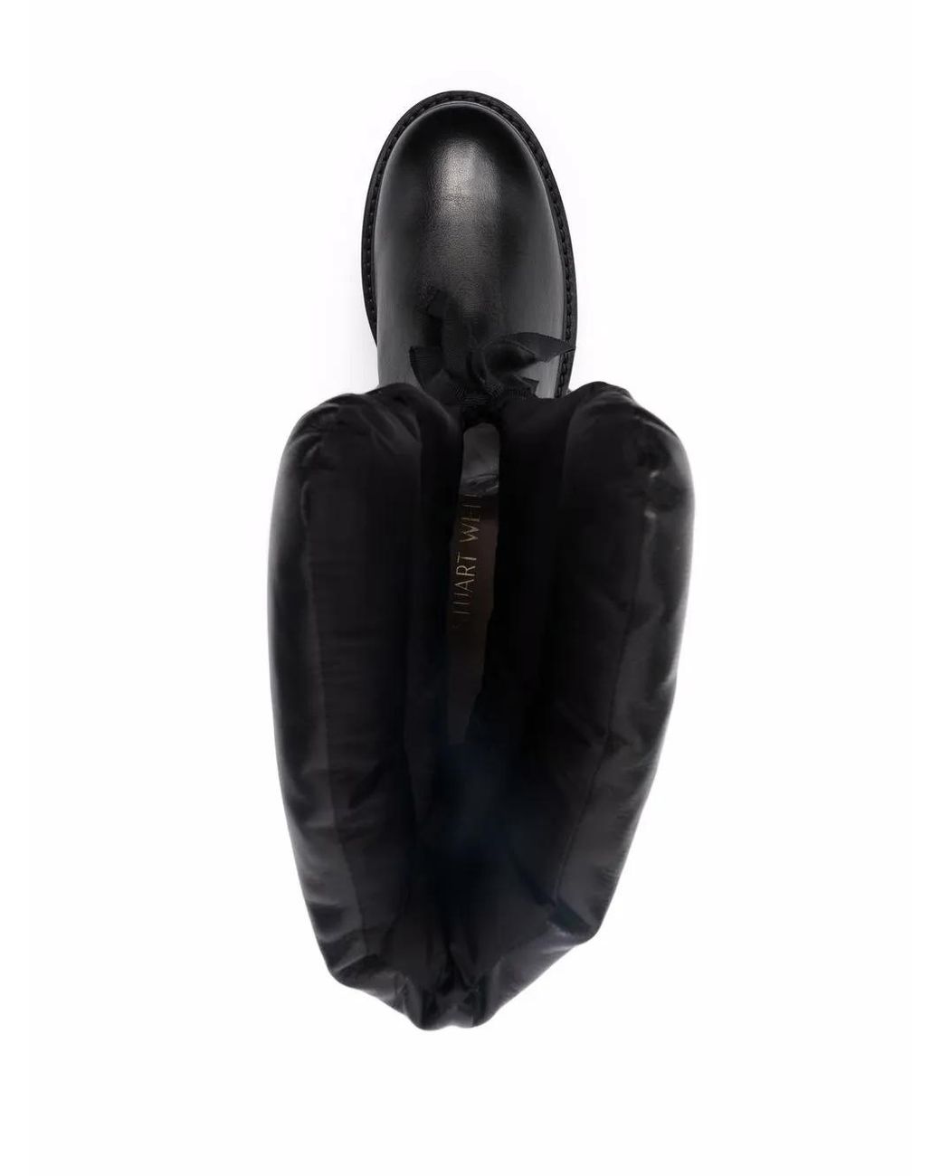 Stuart Weitzman Black Tyler Padded Ankle Boots