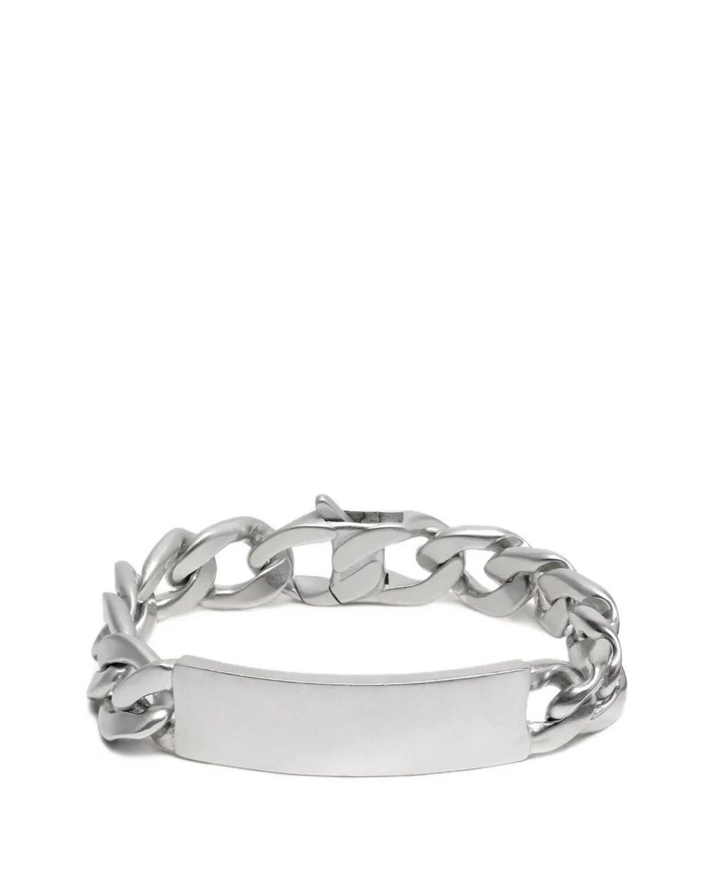 Maison Margiela White Maillons Plaque-Detail Bracelet