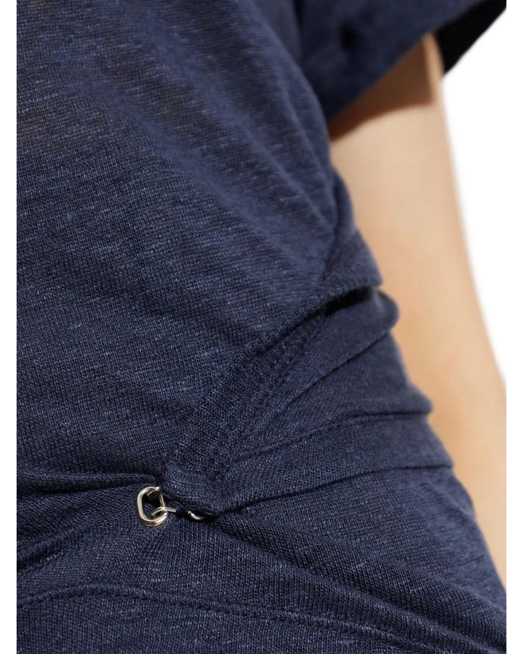 IRO Blue Sorenza Twist-Detail T-Shirt