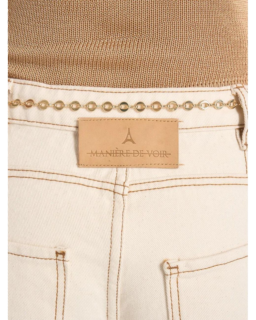 Manière De Voir Natural Jean À Chaîne Enora Bleu Moyen