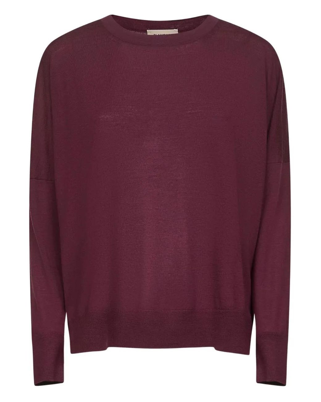 Blanca Vita Purple Crew-Neck Sweater