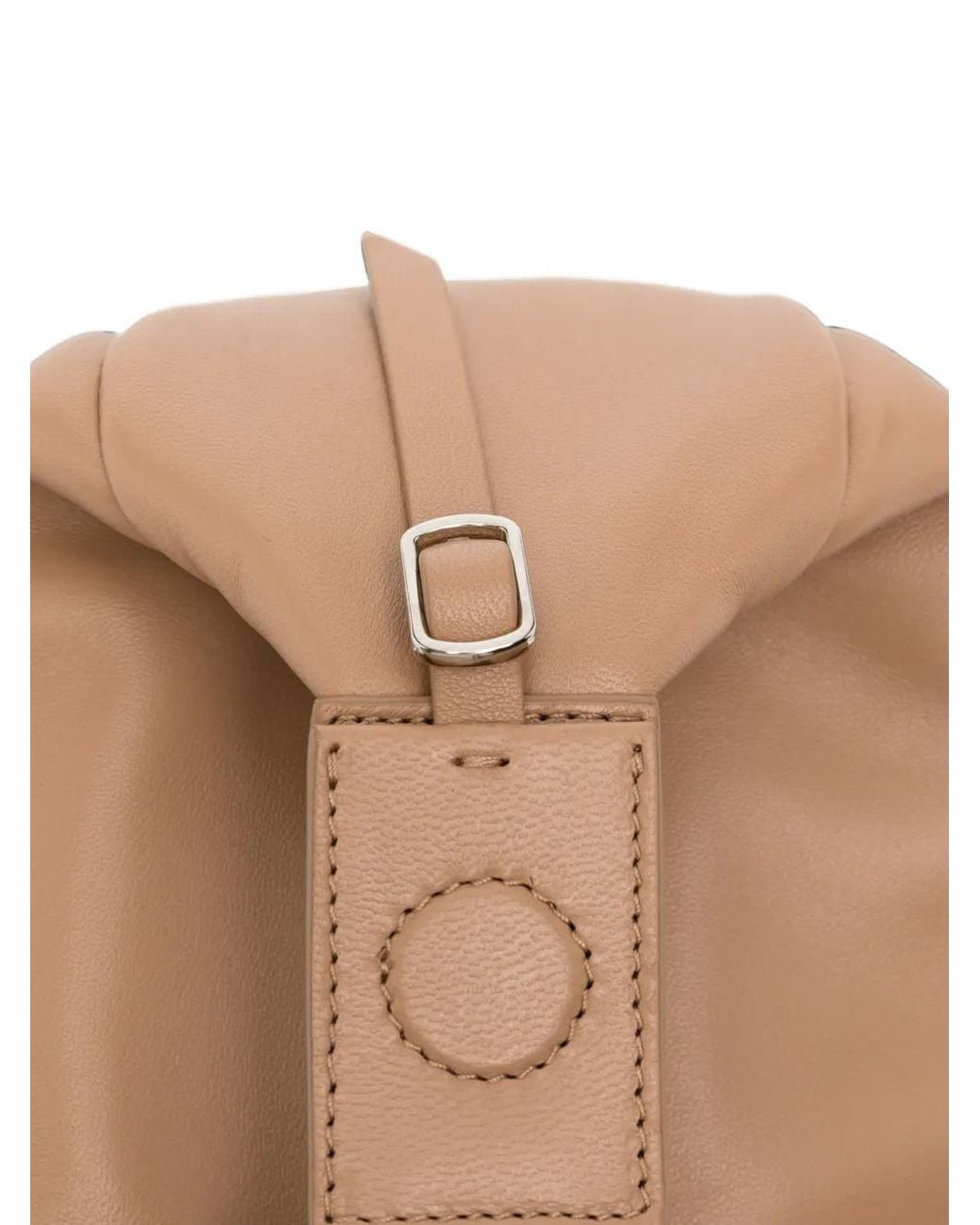 MINOBOSSI Pink Joy Ruched Leather Tote Bag
