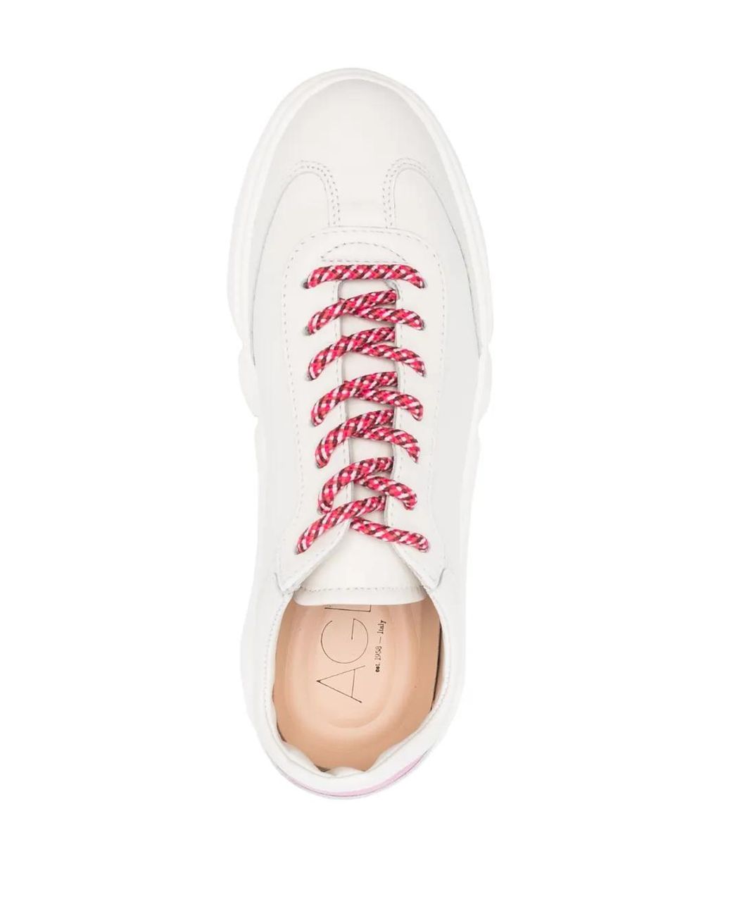Agl Attilio Giusti Leombruni White Emilie Low-Top Leather Sneakers
