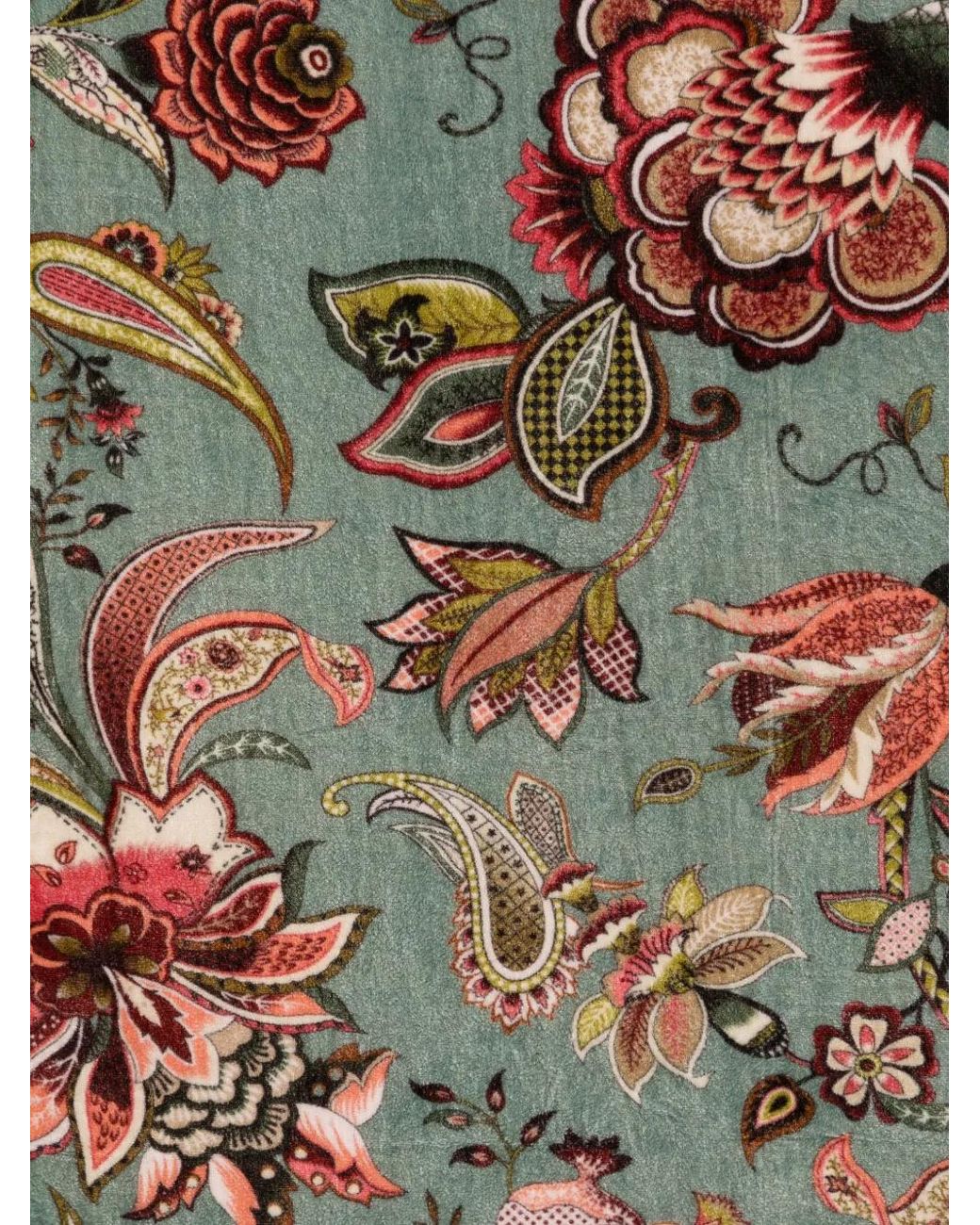 Claudio Cutuli Gray Floral-Pattern Scarf