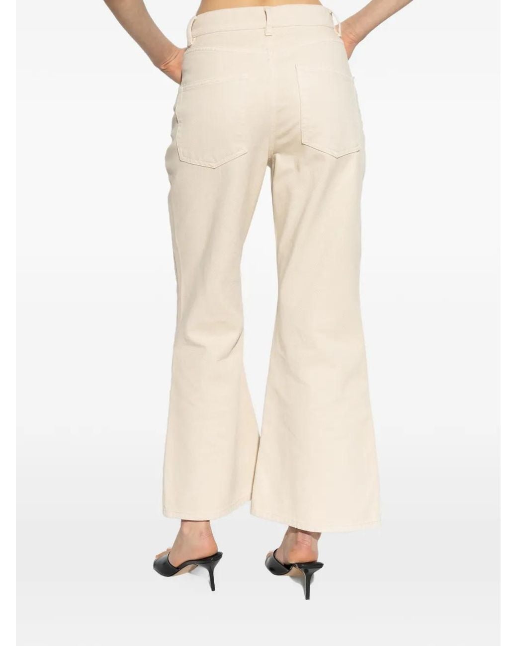 By Malene Birger Natural Houston Flared Denim Jeans