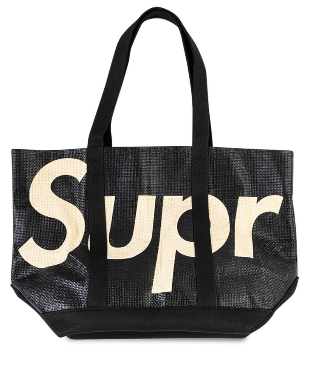 Supreme Raffia Tote Black - トートバッグ