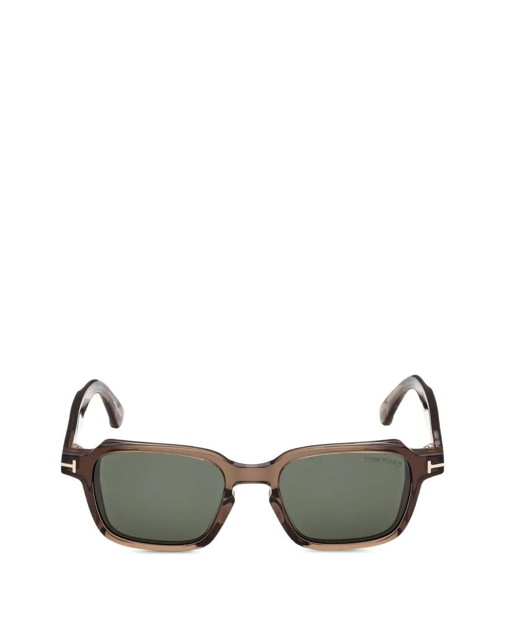Tom Ford Green T-Logo Square-Frame Sunglasses for men