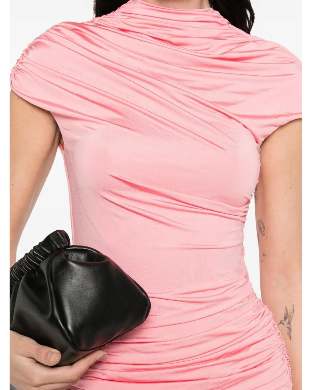 Self-Portrait Pink Draped Top
