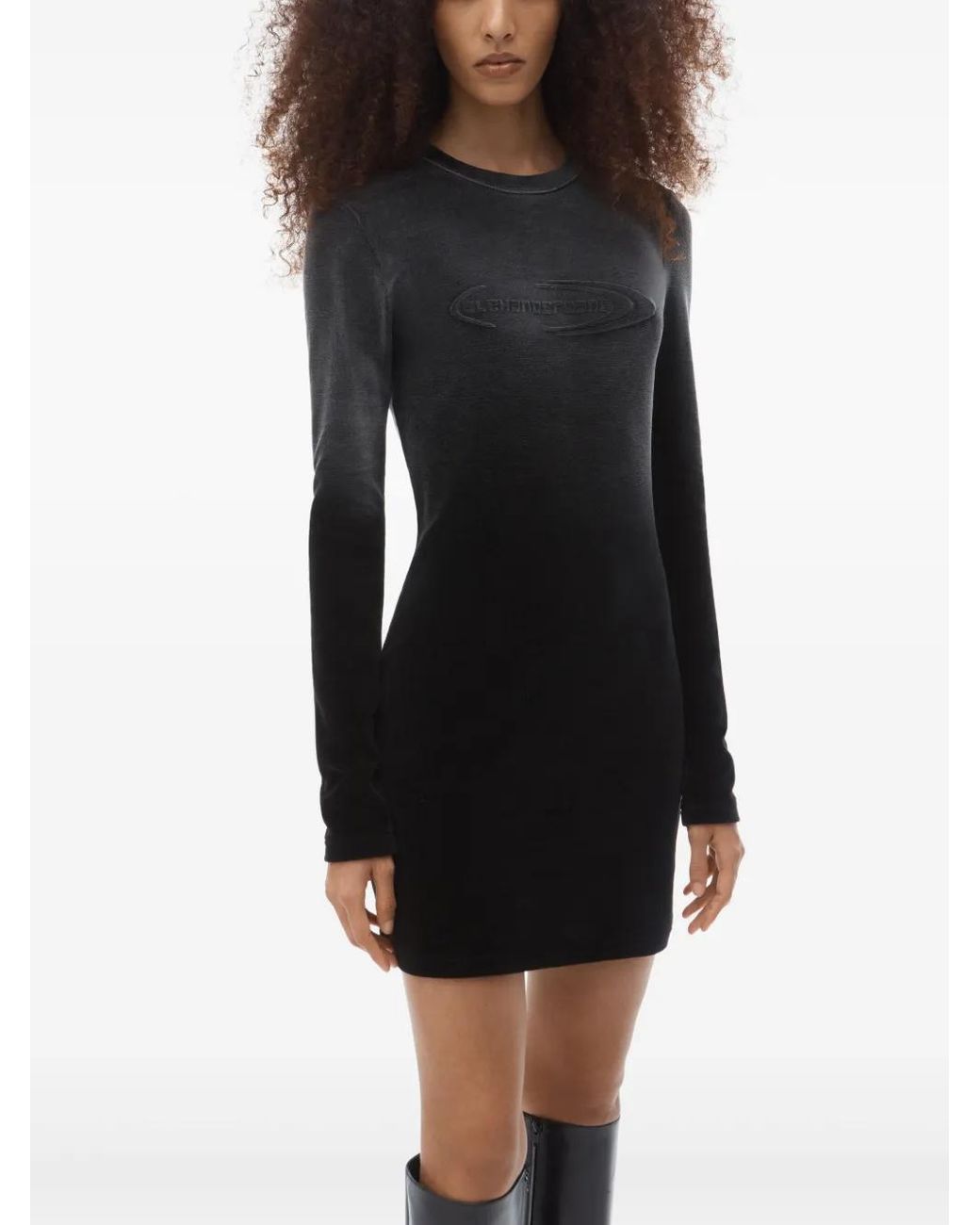 Alexander Wang Black Long-Sleeve Minidress
