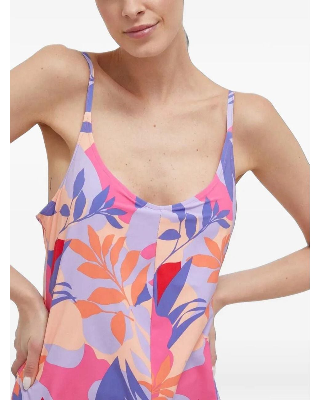 Columbia Pink Floral-Print Mini Dress