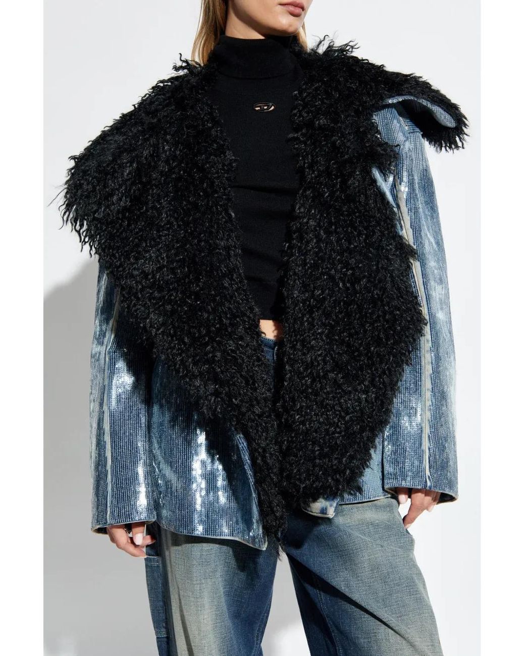 DIESEL Black Jacket De-Bika-S