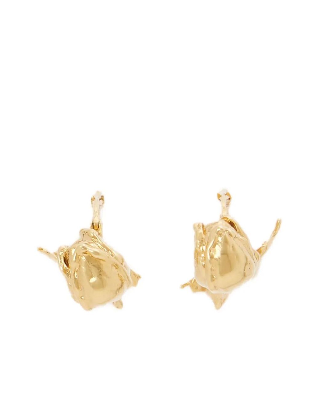 Marni Metallic Ohrringe Mit Blumen