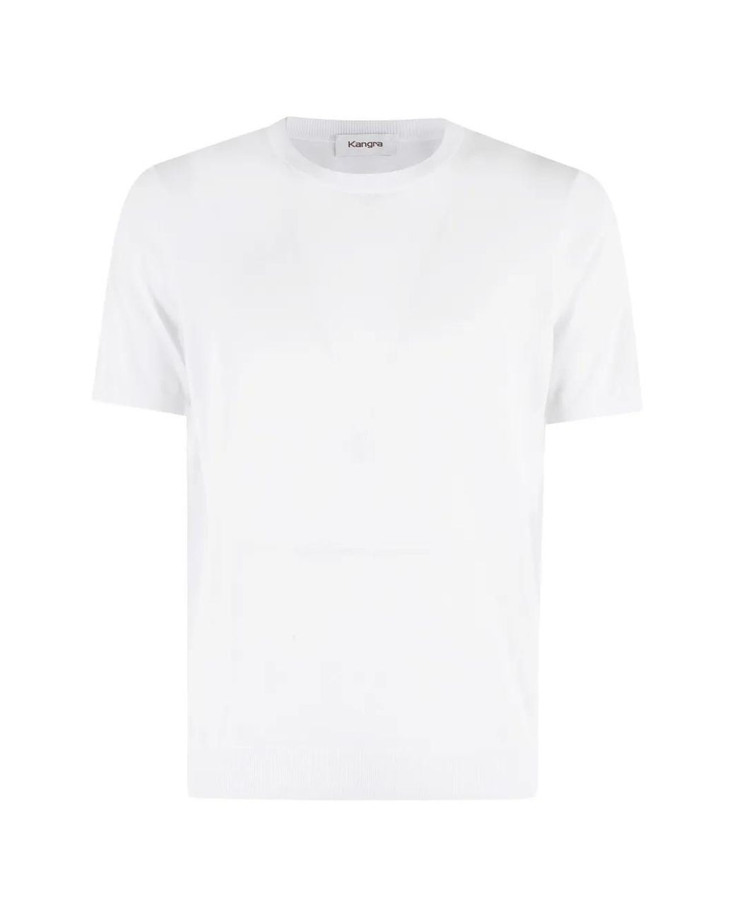 Kangra White Round-Neck T-Shirt for men