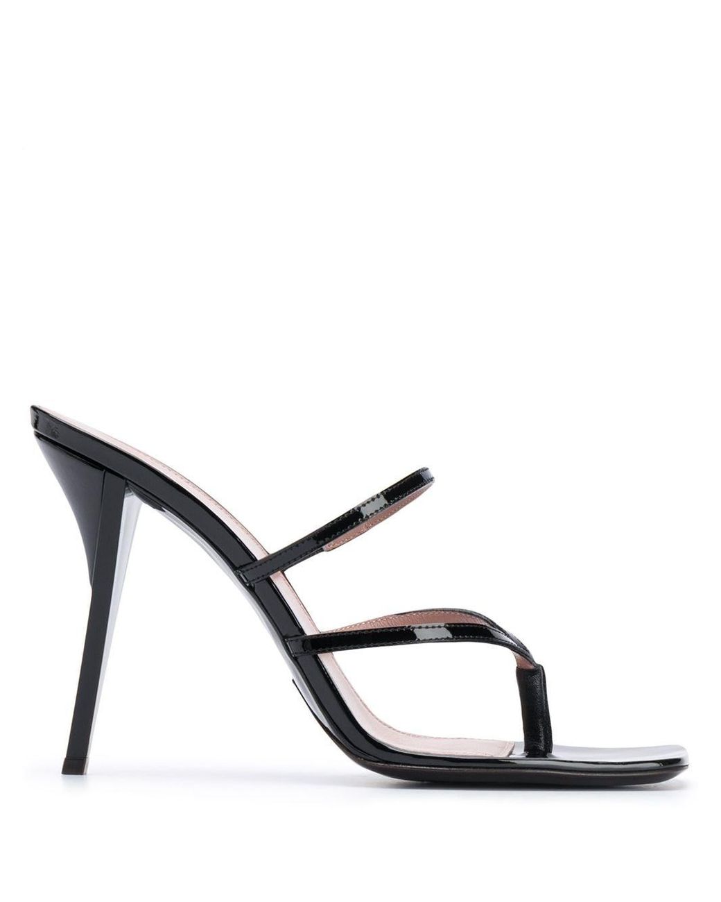 Fenty T-heel Square 105mm Sandals in Black | Lyst