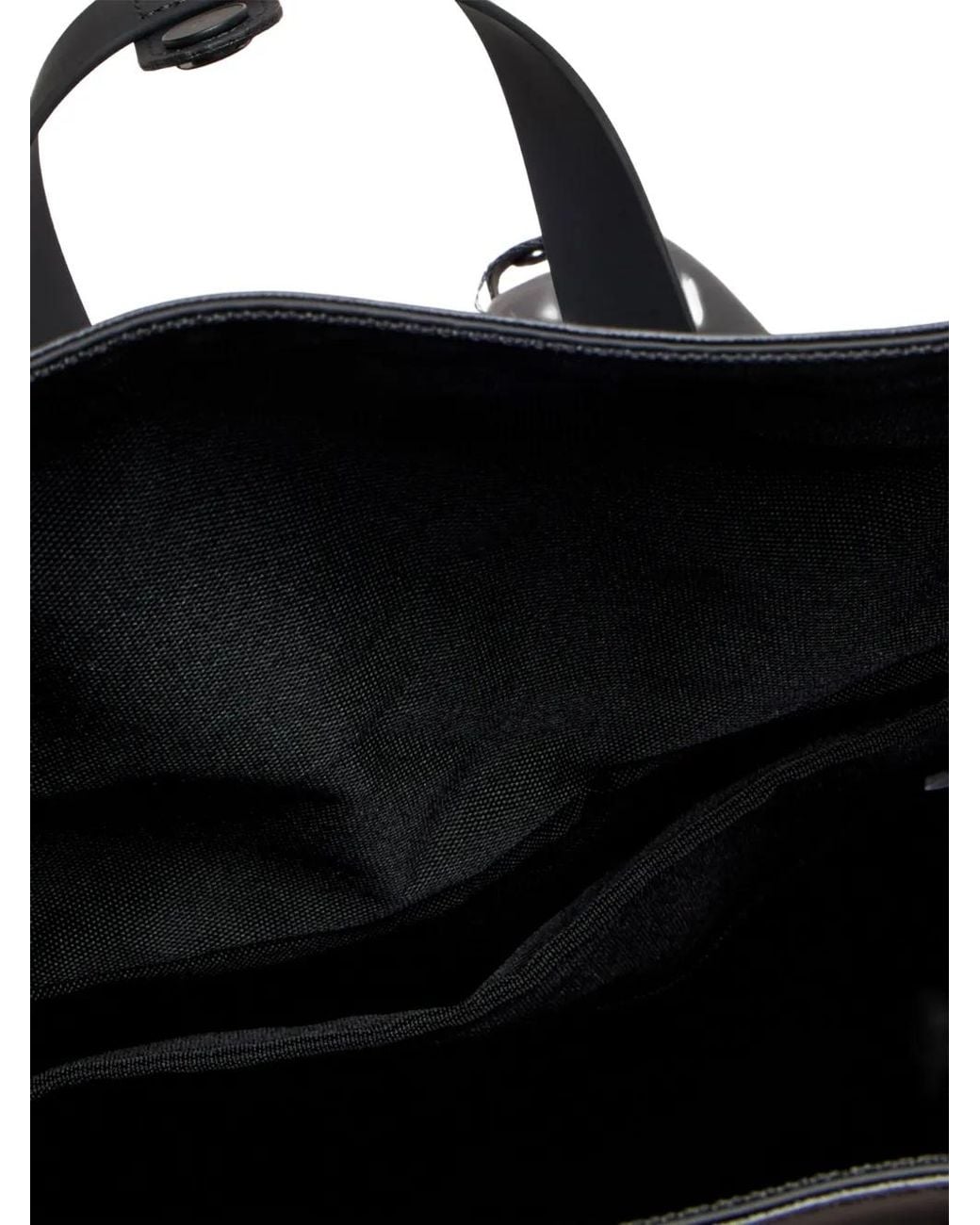 Rains Black 2 Way Foldover-Top Backpack