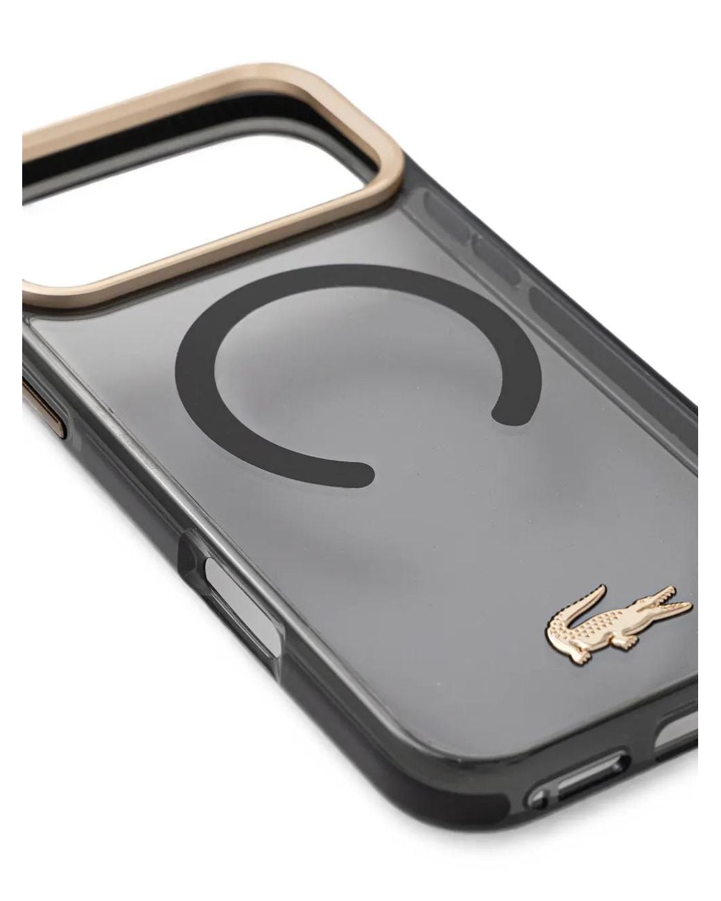 Lacoste Black Logo-Plaque Iphone Case
