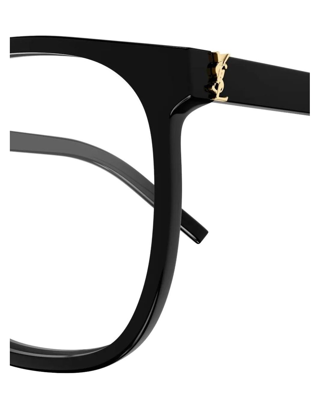 Saint Laurent Black Round-Frame Glasses