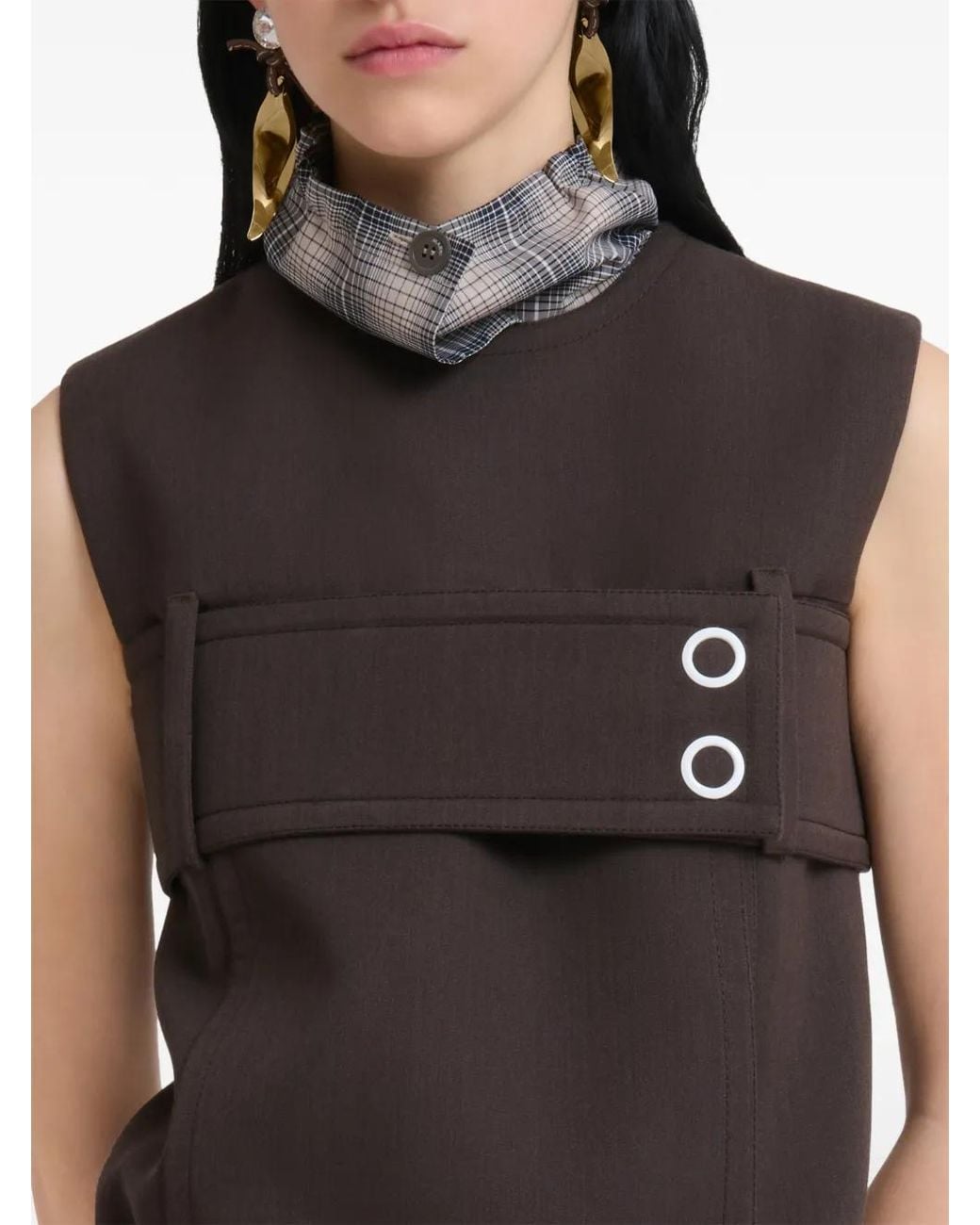 Marni Black Belted Top