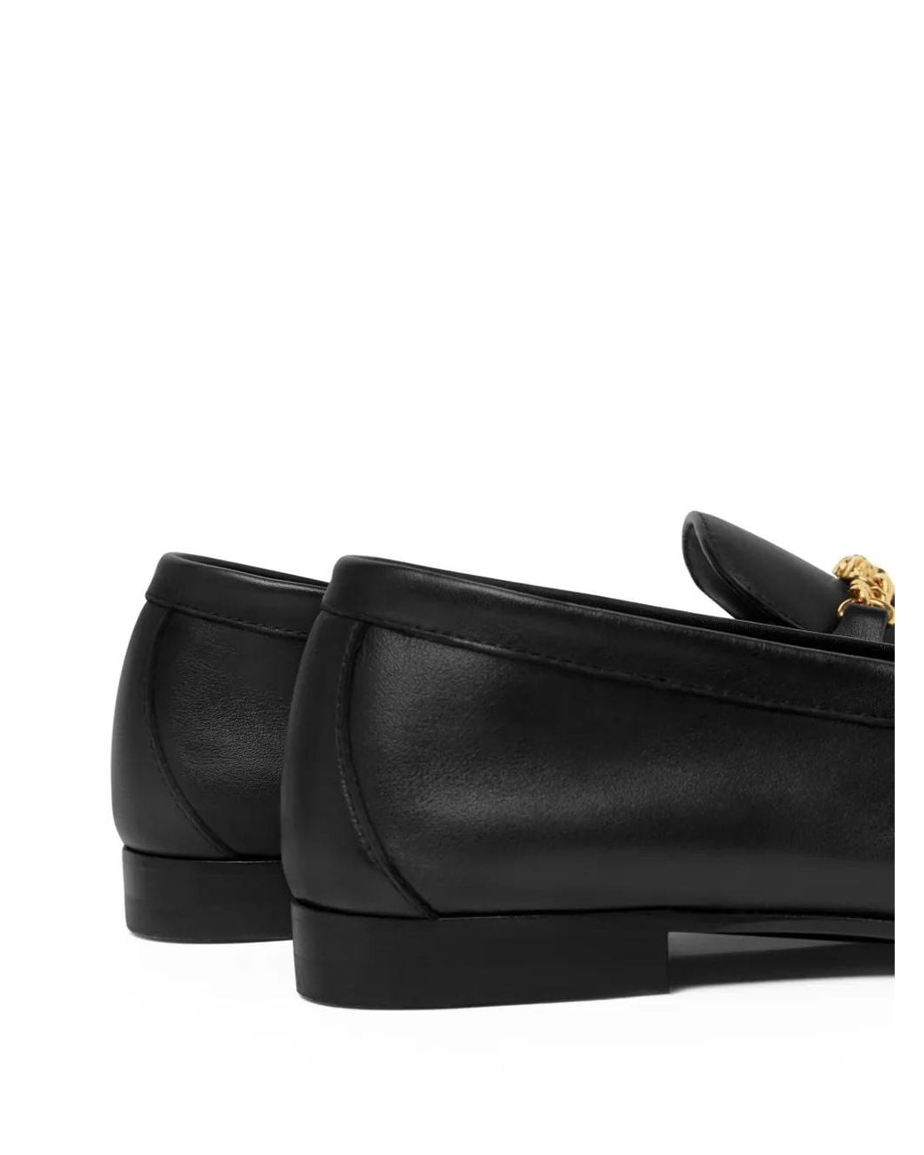 Versace Black Medusa Leather Loafers