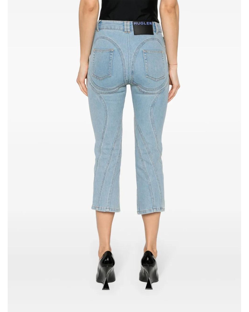 Mugler Blue Denim Skinny Jeans