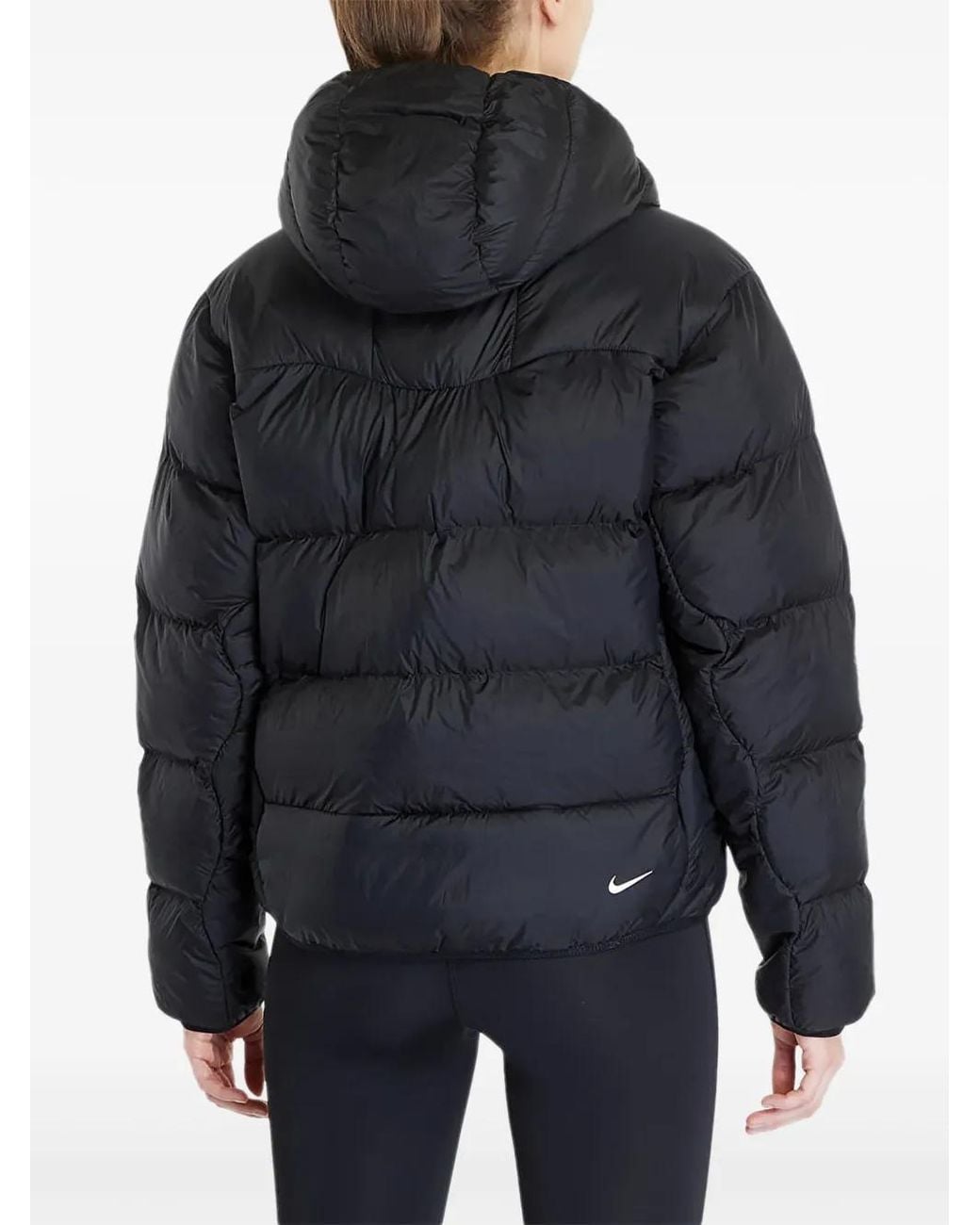 Nike Black Hooded Puffer Jacket
