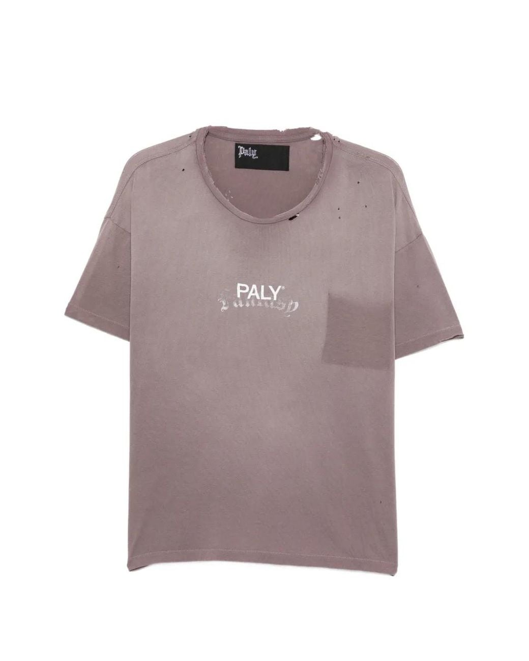 PALY Gray Logo-Print T-Shirt