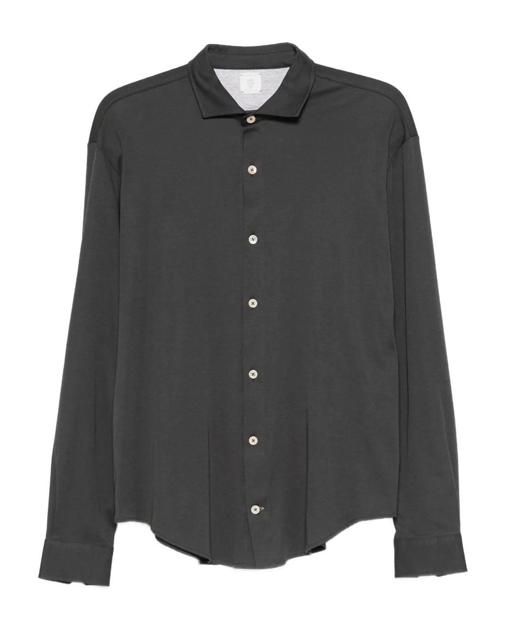 Camisa Con Botones Eleventy de hombre de color Black