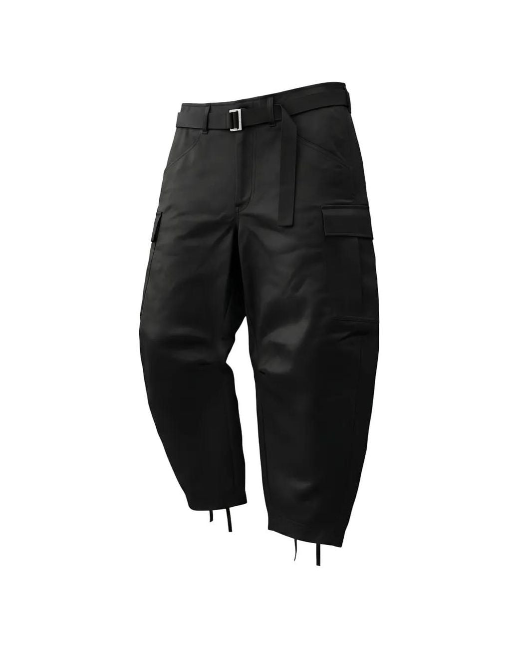 Sacai Black Belted Cargo Pants