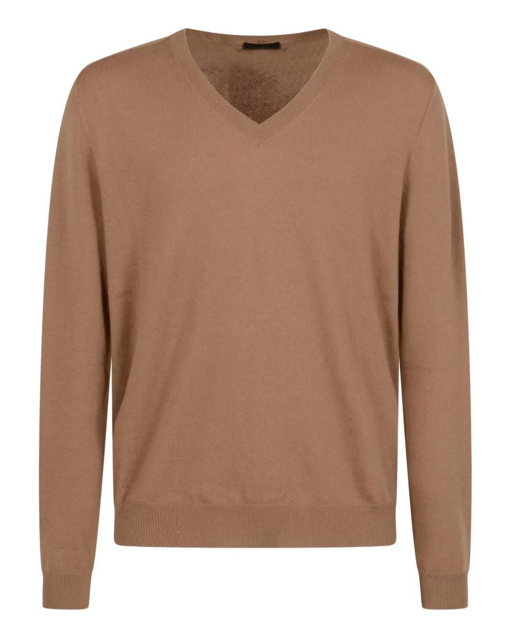 Prada Pullover Mit V-Ausschnitt in Brown für Herren