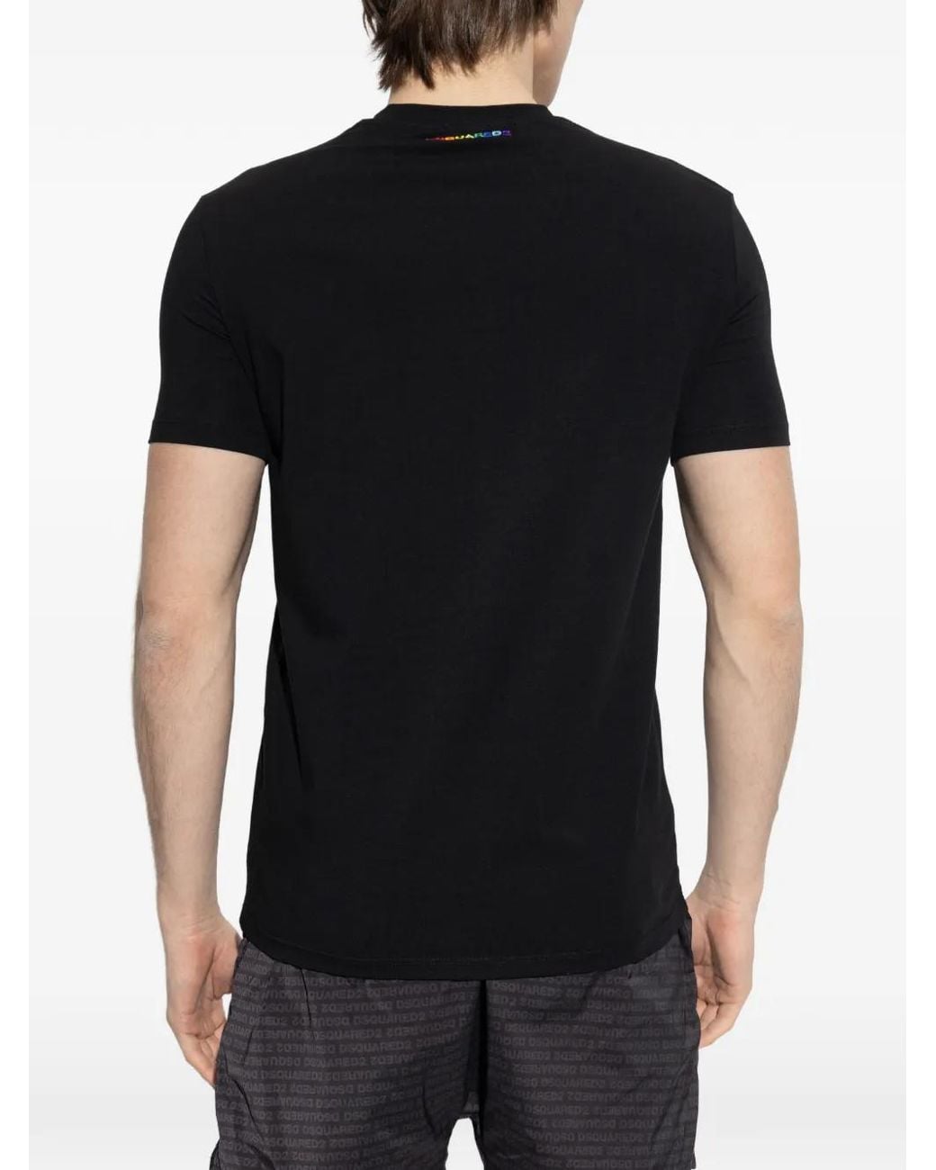 DSquared² Black Crew Neck T-Shirt for men