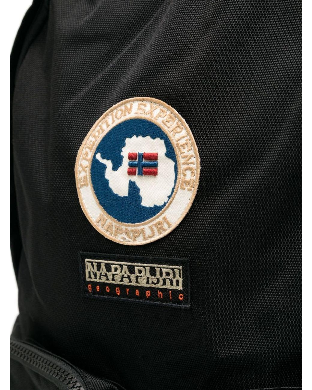Napapijri Ohrid Logo-patch Backpack in Black | Lyst